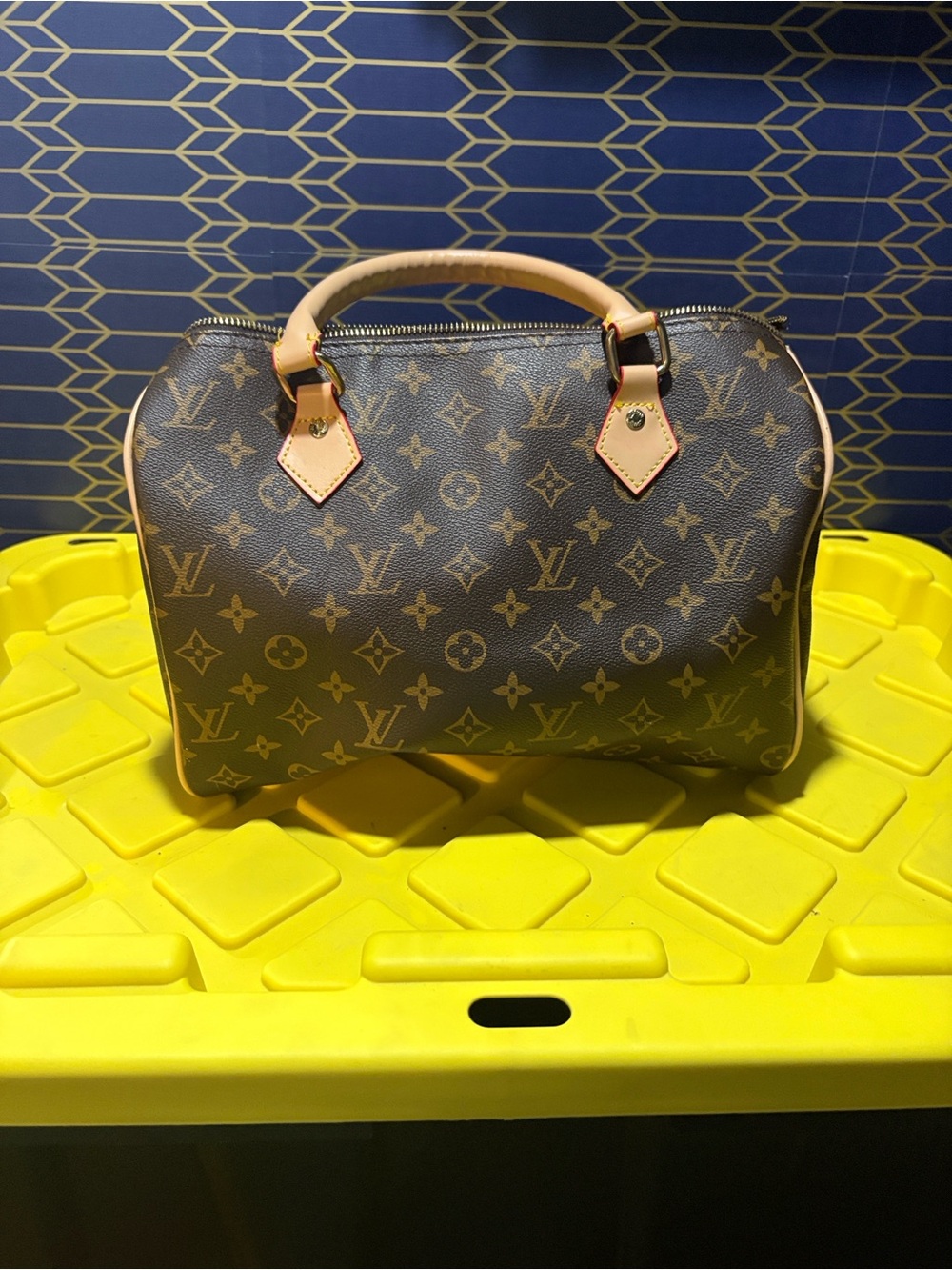 Brown and tan inspired bag
